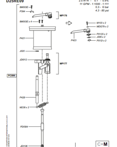 Kit for motor (PC099) D25RE09